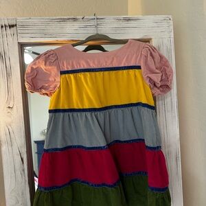 Mini Boden Multicolor Tiered Dress